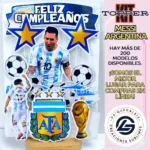 Kit Topper Fútbol Messi Argentina #KIT-069
