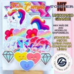 Kit Topper Unicornio Grande #KIT-212
