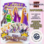 Kit Topper princesas Rapunzel #KIT-173