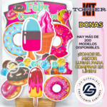 Kit Topper Donas y Barquillas #KIT-056