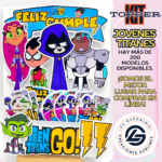 Kit Topper Jóvenes Titanes #KIT-205