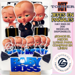 Kit Topper Jefe en Pañales #KIT-100