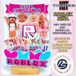 Kit Topper Roblox Niña #KIT-188