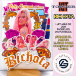 Kit Topper Karol G. Rosa Bichota #KIT-102