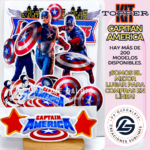 Kit Topper Capitan América #KIT-034
