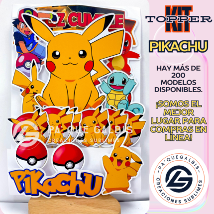 Kit Topper Pokémon PIKACHU #KIT-159