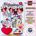 Kit Topper Enfermera mujer #KIT-061