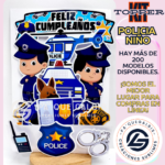 Kit Topper Policía BEBE #KIT-161