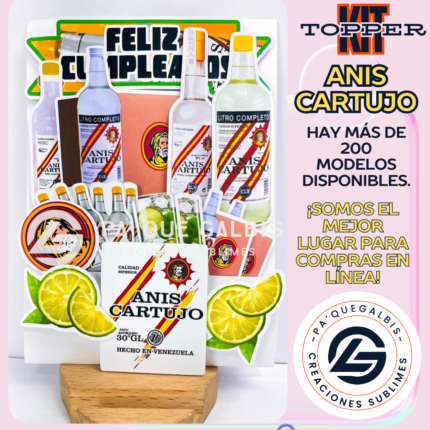 Kit Topper Anís Cartujano #KIT-222