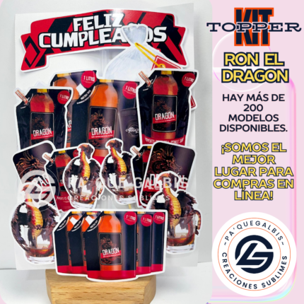 Kit Topper Ron El Dragón #KIT-224