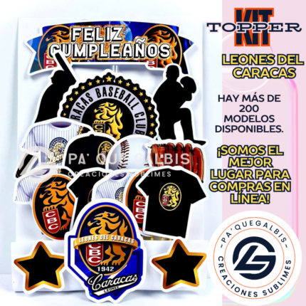 Kit Topper Leones Del Caracas #KIT-020
