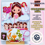 Kit Topper Comunión Niña #KIT-047