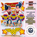 Kit Topper Mujer Maravilla #KIT-139