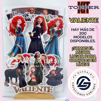 Kit Topper Mérida Valiente #KIT-171