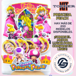 Kit Topper princesas Peach de mario #KIT-172