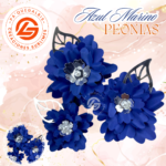 Peonias Azul Marino #PEONIA-006