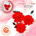 Rosas Neón Naranja  #ROSAN-019