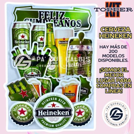 Kit Topper Heineiker Cerveza #KIT-221