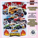 Kit Topper Monster Truck Carros #KIT-137
