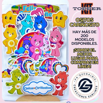 Kit Topper Ositos Cariñositos #KIT-144