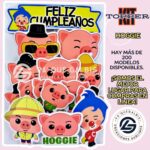 Kit Topper Payasito Plim Hoggie cerdito enojon #KIT-244
