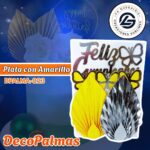 DecoPalma Plata con Amarillo #DPALMA-023