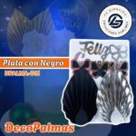 DecoPalma Plata con Negro #DPALMA-016
