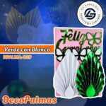 DecoPalma Verde con Blanco #DPALMA-039