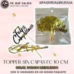Topper Sin Capa FC 10CM  Dorado #TSCFC10-001
