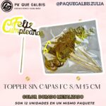 Topper Sin Capa FC S/M 15CM Dorado #TSCFC15-004