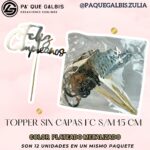 Topper Sin Capa FC S/M 15CM Plateado #TSCFC15-005