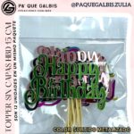 Topper Sin Capa HBD 15CM Surtido #TSCHB15-003