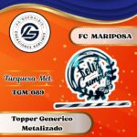 Topper Generico FC Mariposa Turquesa #TGM-089