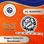 Topper Generico FC Mariposa Negro #TGM-088