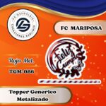 Topper Generico FC Mariposa Rojo #TGM-086