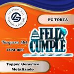 Topper Generico FC Torta Turquesa #TGM-059