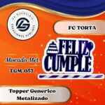 Topper Generico FC Torta Morado #TGM-052