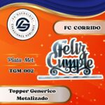 Topper Generico FC Corrido Plateado #TGM-002