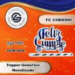Topper Generico FC Corrido Azul #TGM-004