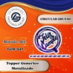 Topper Genérico FC Circular Morado #TGM-047