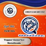 Topper Genérico FC Circular Azul #TGM-044