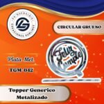 Topper Genérico FC Circular Plata #TGM-042