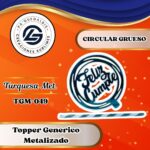 Topper Genérico FC Circular Turquesa #TGM-049
