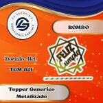 Topper Generico Rombo Dorado #TGM-021