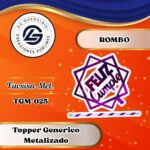 Topper Generico Rombo Fucsia #TGM-025