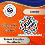 Topper Generico Rombo Turquesa #TGM-029