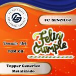 Topper Generico FC Sencillo Dorado #TGM-011