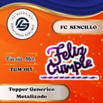 Topper Generico FC Sencillo Fucsia #TGM-015