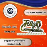 Topper Generico FC con Globos Dorado #TGM-061
