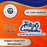 Topper Generico FC con Globos Azul #TGM-064